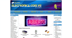 Desktop Screenshot of electronica.com.ve